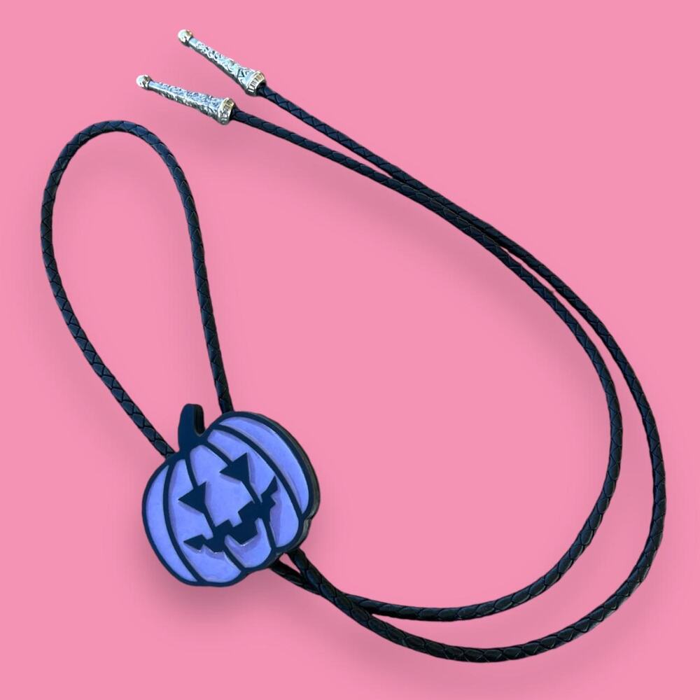 Jack O Lantern Bolo Tie - Lavender 🎃